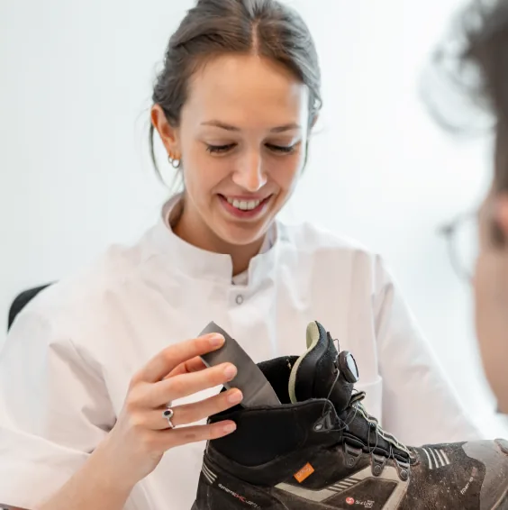 Podologische zolen op maat voor werkschoenen